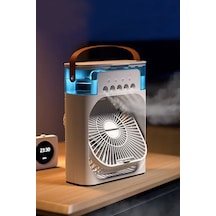 10w Buzlu Vantilatör 600ml Su Buharlı Soğutucu Fan Rgb Işıklı 3 Kademe Hız