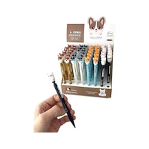 Minik Maskot Başlıklı 0.7 Uçlu Kalemler Syah