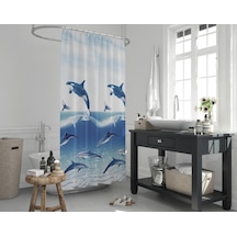 Zethome Jackline Banyo Duş Perdesi 9515 Tek Kanat 1X180X200 Beyaz