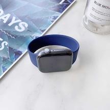 Apple Uyumlu  Watch  42mm Kordon Silikon Solo Loop Medium Kordon