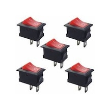 5 Adet On Off Anahtar 220V 6A Switch Pano Tipi Güç Anahtarı N11.1183
