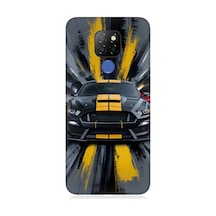 General Mobile Discovery Gm20 Uyumlu Sarı Spor Araba Desenli Silikon Kılıf