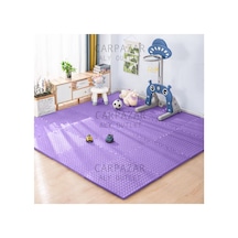 Damla Desen Tatami Eva Spor Yoga Pilates Oyun Matı Halısı Minderi Puzzle 50x50 13mm 8 Adet 100x200 Mor