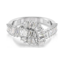 5727122 Swarovski Yüzük Matrıx:rıng Knot Whı/rhs 55 Metalik
