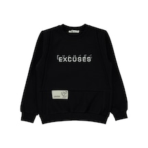 Civil Boys Erkek Çocuk Sweatshirt 6-9 Yaş Siyah 1995860224w1 Siyah