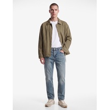 Koton Pamuklu Normal Bel Cepli Düz Paça Denim Pantolon - Tapered Jeans Orta İndigo 7wam40242nd