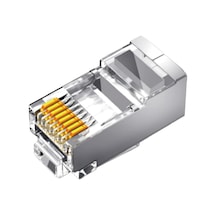 Cat6 Metal Rj45 Jack 8p8c Ethernet Konnektörü Altın Kaplama 102 Adet Standart