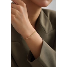 Sembol Gold 14 Ayar Lıght Süzme Halat Bileklik 20 Cm T13670 Renkli Sarı Altın