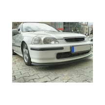 Honda Civic İes Uyumlu Ön Lip Tampon Eki Body Kit Yumuşak Mat Siyah Kırılmaz
