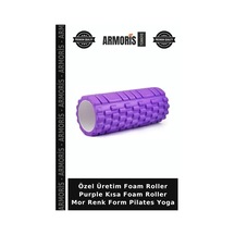 Özel Üretim Foam Roller Purple Kısa Foam Roller Mor Renk Form Pilates Yoga