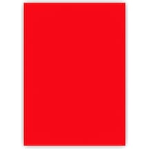 100 Adet 50x70 Kırmızı Fon Kartonu 160 Gram