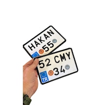 Bisiklet Plaka, Dekor Plaka, 12x18cm Motor Plakası