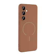 Zore Galaxy S23 Fe Kılıf M-safe Şarj Özellikli Nvth Meta Kapak - Titanyum-gri