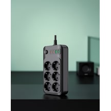 6 Çıkışlı Termal Korumalı Grup Priz 2500w Usb Type-c Çıkışlı Uczzz6lıpriz-2