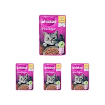 Pouch Pure Delight Jöle İçinde Tavuklu Yetişkin Kedi Konservesi 85 Gr 4 Paketi