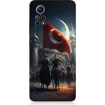 Xiaomi Redmi Note 12 Pro 4g Uyumlu Tulpar Bayrak Ve Kale Desenli Silikon Kılıf