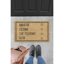 Evaşk Kapı Önü Paspası Vinil Kaymaz Tabanlı 45 X 70 Evaşkdm10086