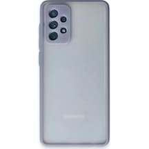 Newface Samsung Uyumlu,  Galaxy A72 Kılıf Montreal Silikon Kapak - Gri