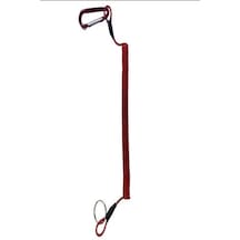 Çelik Tel Takviyeli Spiral Karabinalı Holder Takım Askı Aparatı