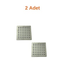 2 Adet Paslanmaz Çelik Yer Süzgeci Izgarası Üst Kapak 10x10 Uyumlu Diğer