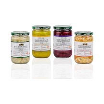 4 Adet Probiyotik Sauerkraut Turşu Çeşitleri 4x660cc