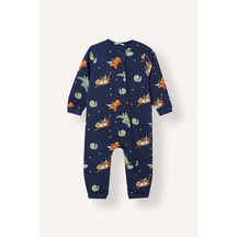 Defacto Fermuarlı Figür Desenli Uyku Tulumu Erkek Bebek I1442a526wnnv244 Lacivert-nv244