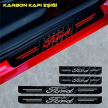 Ford S-max İçin Uyumlu Aksesuar Oto Kapı Eşiği Sticker Karbon 4 Adet