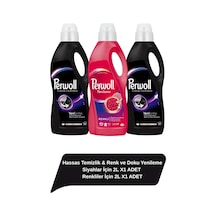 Perwoll Sıvı Çamaşır Deterjanı Siyah 2970 ML + Renkli 2970 ML + Vernel Max Şakayık 1440 ML