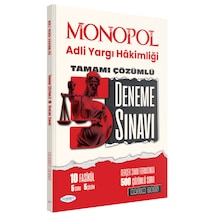 2025 Adli Yargı Hakimliği Tamamı Çözümlü 5 Deneme Sınavı Monopol Yayınları