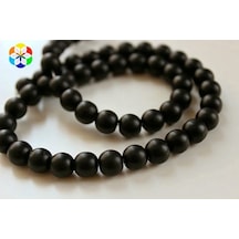 Onix (Oniks) Taşı Mat YARIM Dizi 8mm (18cm uzunluğundadır)