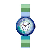 Fbnp226 Flik Flak Stripy Green Çocuk Kol Saati Çok Renkli