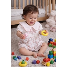Babyhola Kız Bebek Müslin Tulum 15180 Ekru