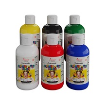 Ana Renkler Parmak Boyası 6'lı Set 6x250gr Beyaz, Kırmızı, Mavi, Sarı, Siyah, Yeşil