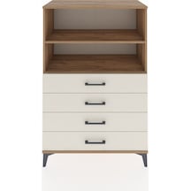 Hyperion Dolap 2 Raflı 4 Çekmeceli 88x44x134 Çam-aytaşı Çam