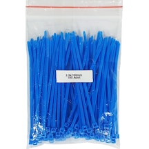 Plastik Kablo Bağı Mavi 2,5 x 100 mm Cırt Kelepçe 100 Adet