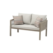 Genova Bahçe Balkon İkili Koltuk Antrasit