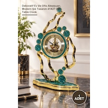 1 Adet Özel Tasarım Masa Üstü Saat Dekoratif Ev Ve Ofis Aksesuarı, Modern Şık Tasarım 41x27 Cm Table Clock Diğer
