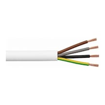 Öznur 4x0,75 Mm Ttr Kablo Beyaz Çok Telli Esnek Enerji Kablosu 5 Metre