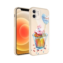 Apple Uyumlu iPhone 11 Uyumlu Kamera Korumalı Desenli Sert Silikon Zore Epoksi Kılıf-no8 NO8 -