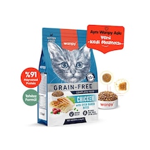 Wanpy With Oven Baked Bites Tavuklu Tahılsız Yavru Kedi Maması 1500 G