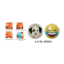 Gülen Emoji,köpek Cep Sobası,el Isıtıcı,2 Adet Sıcak Su Torbası P