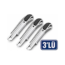Dmax Maket Bıçağı Metal Alüminyum 3 Lü Ekonomik Paket
