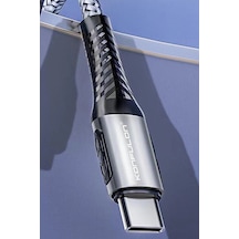 Dc43 Type-c To Type-c 1m Örgü 60w Hızlı Şarj Kablo - Yeşil Standart