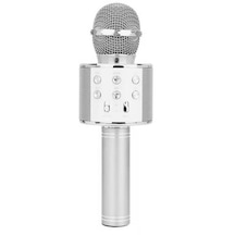 Torima Ws-858 Karaoke Mikrofon Aux Usb Ve Sd Kart Girişli Bluetooth Hoparlör Gümüş