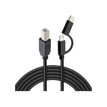 5133 Type C Micro Usb Yazıcı Printer Piyano Midi Bağlantı Kablosu