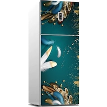 Buzdolabı Sticker Kaplama Dolap Kaplama Etiketi 3D Renkli Tüyler