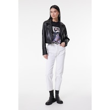 Lee Carol Straight Fit Düz Kesim Yüksek Bel Beyaz Esnek Jean Kot Pantolon L30U013100