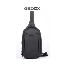 Gedox Siyah Su Geçirmez 3 Bölmeli Çapraz Sırt Çantası Tek Omuz Göğüs Çantası Bodybag Gdx2102