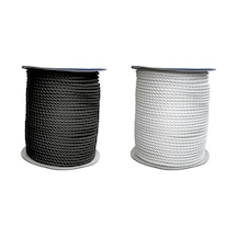 Cabo Bağlama Halatı Üç Telli Çift Bükümlü Kalınlığı 18 Mm Beyaz