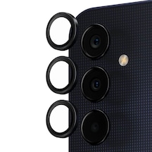 Forzacase Samsung Galaxy A25 / A05s İle Uyumlu Kamera Camı Lens Koruyucu Halka Seti - Fc381 Siyah